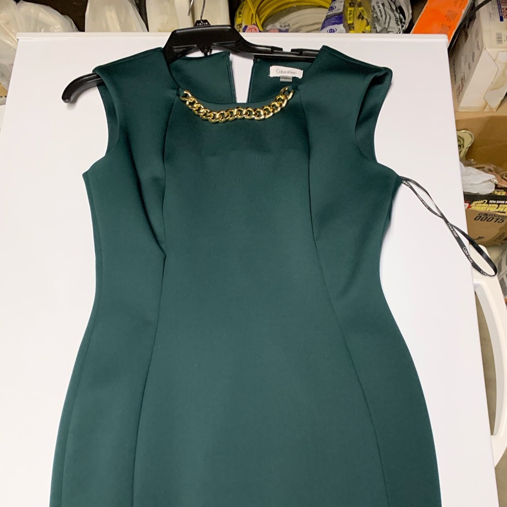 Calvin Klein green dress